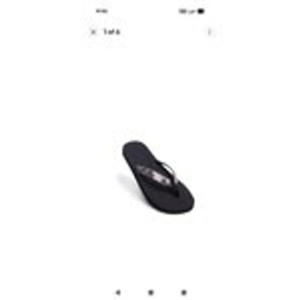 Indosole Flip Flop ESSNTLS Womens 6/7 Black White Camo NEW Sustainable Vegan